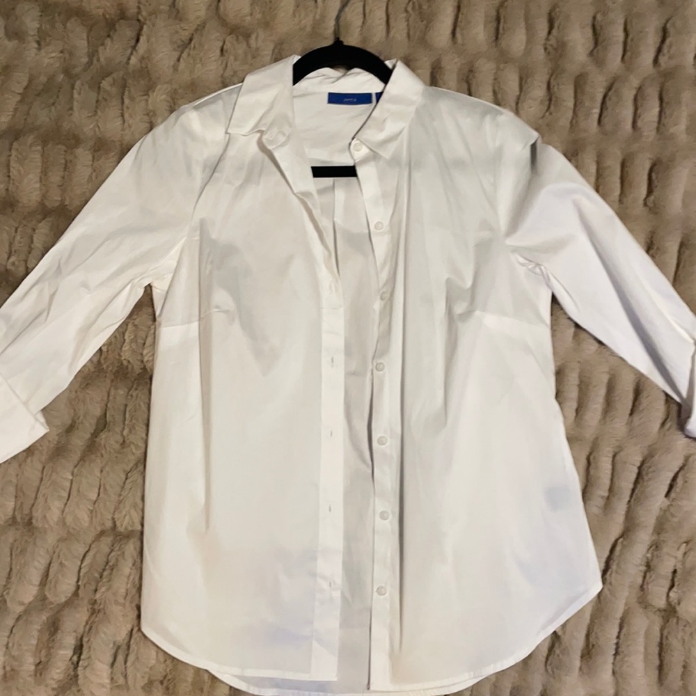 White button down shirt.